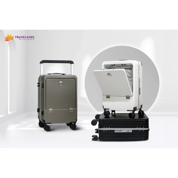 Những bất ngờ khi một vali khung nhôm nhỏ gọn lại có tích hợp cổng sạc pin trong chuyến công tác.