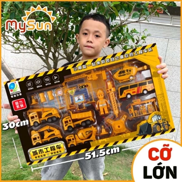 Những chi tiết nhỏ mà phụ huynh thường bỏ qua khi bé trai chơi bộ mô hình xe công trình