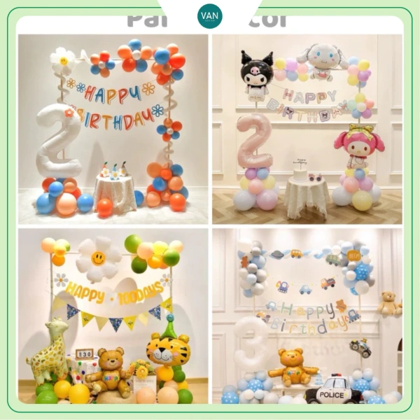 Những rắc rối tiềm ẩn khi lắp đặt bộ trang trí sinh nhật với trụ vuông, bơm và băng dính bóng