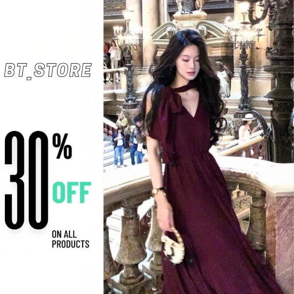 Nơ thắt eo trên váy dài xòe thường khiến người mặc cảm thấy bị ràng buộc hơn so với mong đợi