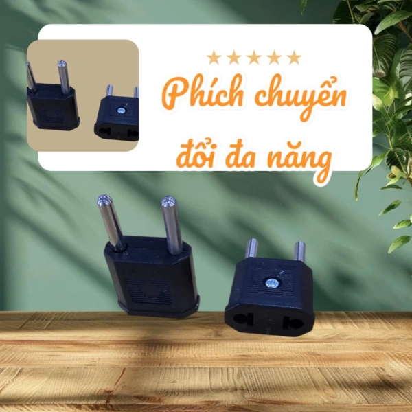 Phích chuyển đổi đa năng đổi điện áp 110V‑220V và thay đổi chân cắm: chi tiết nhỏ gây rắc rối cho người dùng