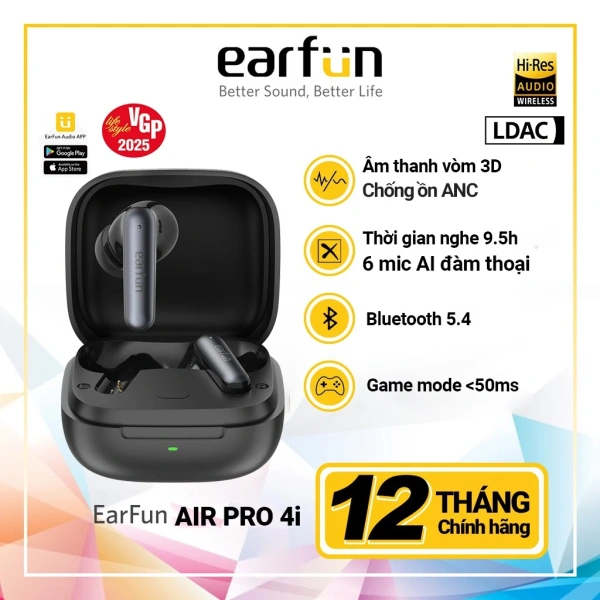 Pin 40 giờ trên tai nghe không dây chống ồn nhanh chóng giảm hiệu suất, khiến những ngày dài bỗng trở nên khó khăn hơn.