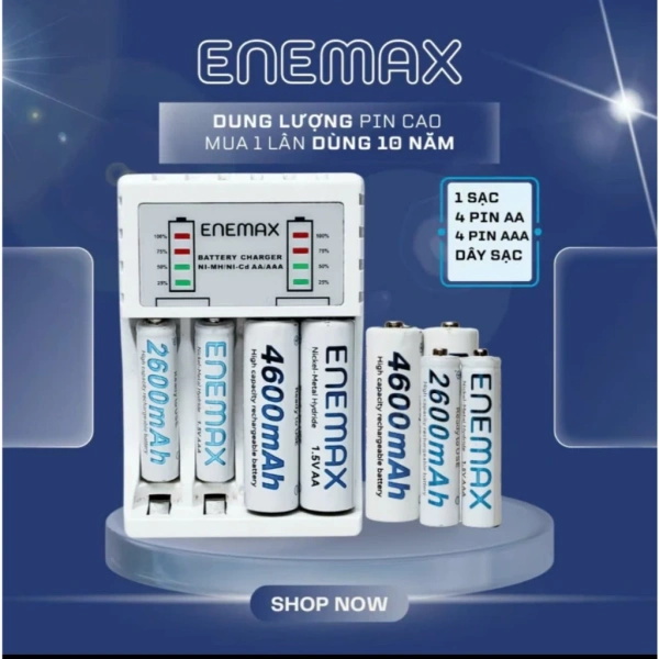 Pin sạc AA/AAA dung lượng lớn 4600mAh‑2600mAh: Khi 3500 lần sạc chỉ giải quyết được những khoảnh khắc chờ đợi ngắn hạn.