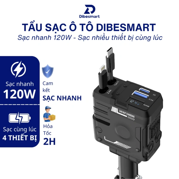Sạc đồng thời ba thiết bị trong ô tô bật mí nhu cầu thực tế đối với tẩu sạc nhanh đa năng