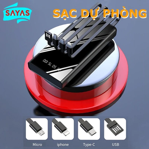 Sạc dự phòng 10000 mAh đa cổng: Khi đèn LED thắp sáng những bất ngờ trong ngày dài