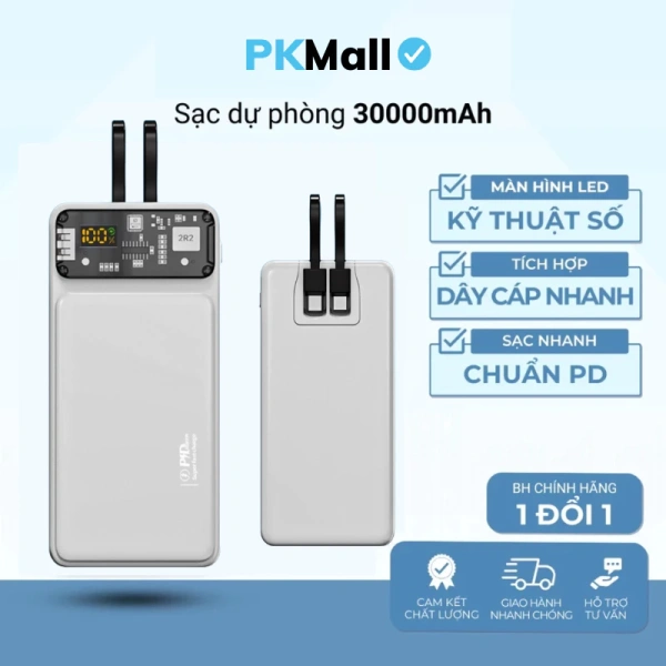 Sạc dự phòng 30.000 mAh 100 W thực sự thay đổi thói quen sạc pin trong những chuyến công tác kéo dài
