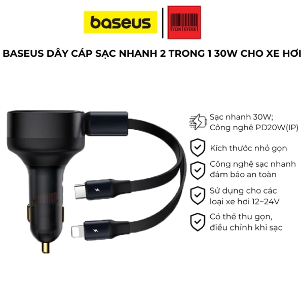 Sạc nhanh 30W với cáp rút đa đầu trong xe: tiện lợi thực tế và những hạn chế ít ai nói