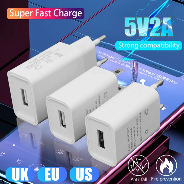 Sạc USB nhanh trong khách sạn nhưng bị hạn chế 1A khi dùng bộ chuyển đổi EU/US cắm tường