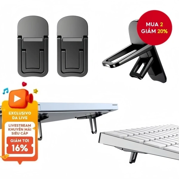 Sau một tháng dùng giá đỡ laptop mini di động điều chỉnh góc, độ ổn định thực tế phụ thuộc vào bề mặt bàn