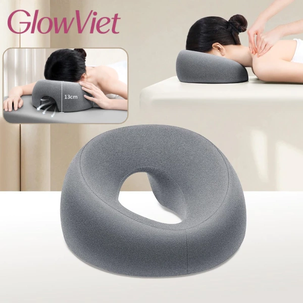 Sau một tuần dùng gối úp mặt, người dùng thường nhận ra không chỉ giảm đau cổ mà còn xuất hiện mụn trên vùng da nhạy cảm