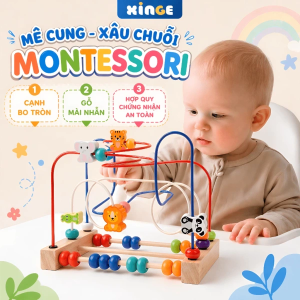 Sự bất ngờ khi bé tự tạo hình mẫu từ những hạt dây mở ra khả năng tư duy logic mới