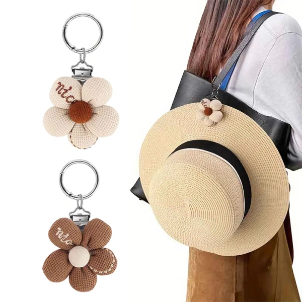 Sự bất ngờ khi chiếc kẹp hoa cotton thêu vừa giữ kính mát vừa biến mũ du lịch thành phụ kiện thời trang thực tế
