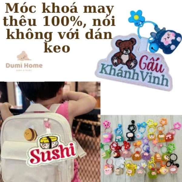Sự bất ngờ khi một chiếc móc khóa thêu tên khiến việc mất đồ trở thành chuyện hiếm hoi hơn.
