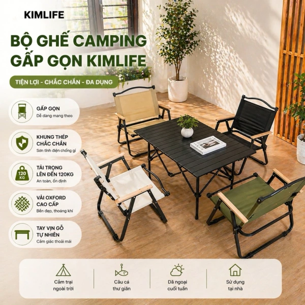 Sự khác biệt giữa mong muốn một bàn ghế gấp gọn siêu nhẹ cho cắm trại và thực tế phải chịu đựng mưa gió ngoài trời.