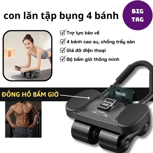 Sự khác biệt khi chuyển sang con lăn tập bụng 4 bánh cho plank tại nhà – yếu tố ổn định mà hầu hết bỏ qua