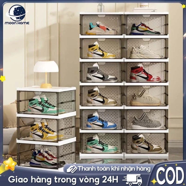 Sự thật sau khi lắp đặt tủ giày gấp gọn trong suốt: giảm bụi hiệu quả nhưng phải chịu khó lắp ráp
