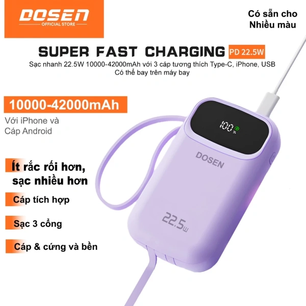 Sự thật về nhiệt độ tăng khi dùng pin dự phòng 10000mAh sạc nhanh 22.5W hai cổng