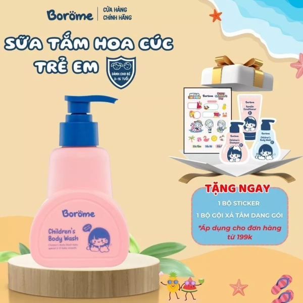 Sữa tắm trẻ em công thức dịu nhẹ 250ml giúp giảm khô da nhưng vẫn cần dưỡng ẩm bổ sung