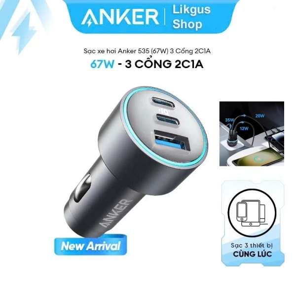 Sức mạnh 67W của cây sạc ô tô đa cổng thực sự thay đổi cách sạc thiết bị trong mỗi chuyến đi