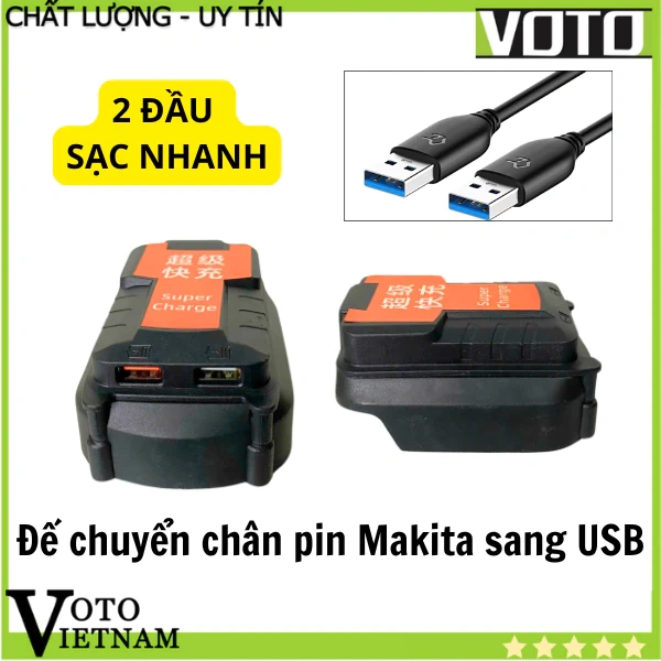 Thực tế khi dùng đế chuyển chân pin làm USB sạc nhanh dự phòng: thời gian sạc ngắn hơn nhưng phải cân nhắc độ bền