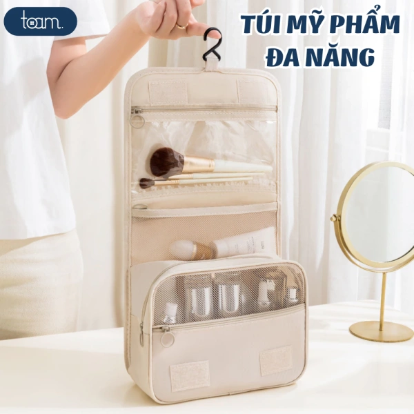 Túi đựng mỹ phẩm du lịch đa ngăn và chống nước: khi sự gọn gàng lại giới hạn không gian bảo quản thực tế.