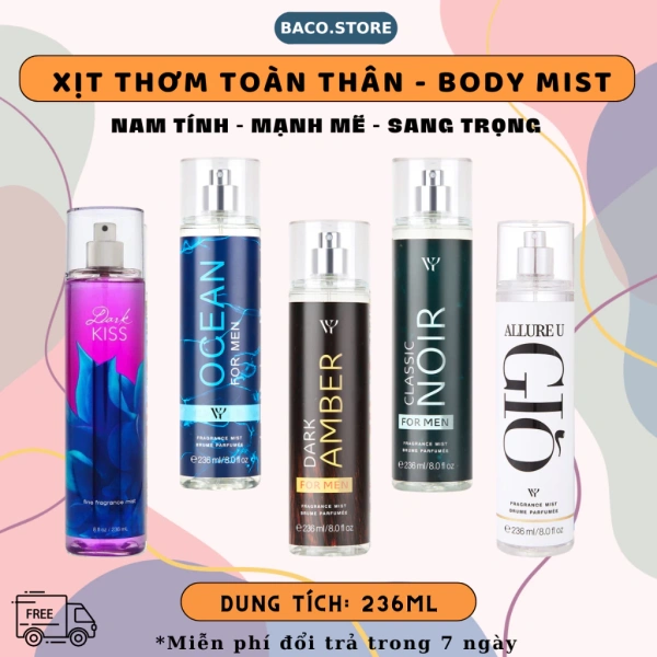 Xịt thơm cơ thể với hương nước hoa nhẹ nhàng thường mở ra những ký ức lãng quên