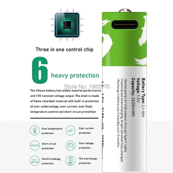 Thường nghĩ pin AA lithium 1.5V sẽ kéo dài cả ngày; thực tế khi dùng cùng cáp sạc Type‑C lại bất ngờ hơn. - Ảnh 4