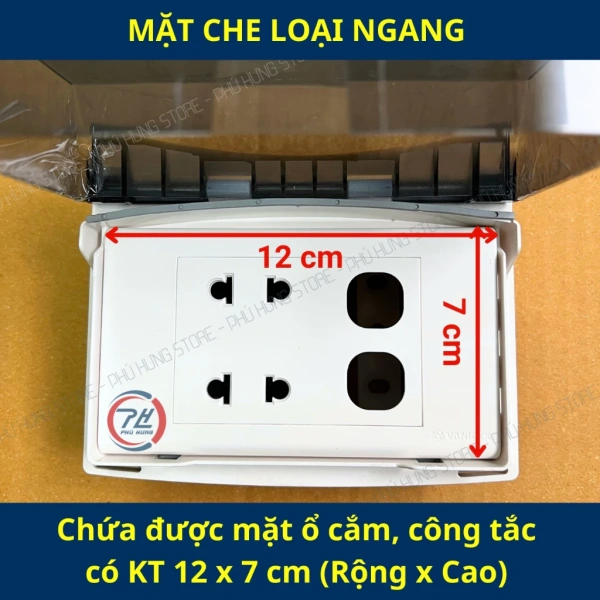 Mặt che mưa có thể xem như một lớp áo “không thấm nước” dành cho công tắc. (Ảnh 2) Mặt che mưa có thể xem như một lớp áo “không thấm nước” dành cho công tắc. (Ảnh 2)