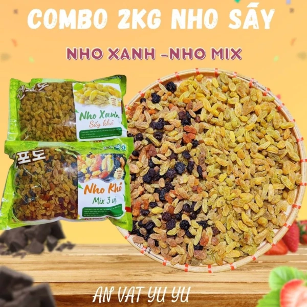 Thị trường hiện nay có rất nhiều loại nho khô xanh với mức giá và chất lượng đa dạng. (Ảnh 4) Thị trường hiện nay có rất nhiều loại nho khô xanh với mức giá và chất lượng đa dạng. (Ảnh 4)