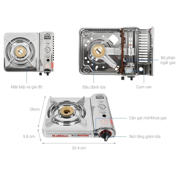 Trong số các mẫu bếp gas mini hiện nay, Bếp Gas Mini International Chống Cháy Nổ Tiết Kiệm Gas đã được nhiều người tiêu dùng ưa chuộng nhờ thiết kế chắc chắn và chuẩn an toàn JIA/CE. (Ảnh 5)