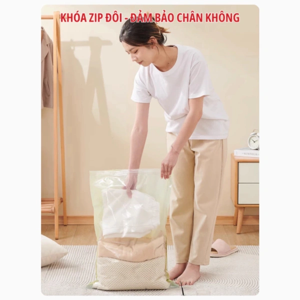 Thường người dùng lo ngại rằng việc mở lại túi đã nén sẽ mất nhiều thời gian, thậm chí đòi hỏi công cụ đặc biệt. (Ảnh 3)