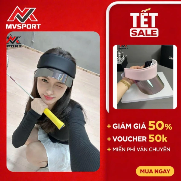 Mũ nửa đầu, còn được gọi là “visor” hay “sun cap”, được thiết kế để che chắn phần trán và mắt, giảm trực tiếp lượng tia UV tới da đầu. (Ảnh 2) Mũ nửa đầu, còn được gọi là “visor” hay “sun cap”, được thiết kế để che chắn phần trán và mắt, giảm trực tiếp lượng tia UV tới da đầu. (Ảnh 2)