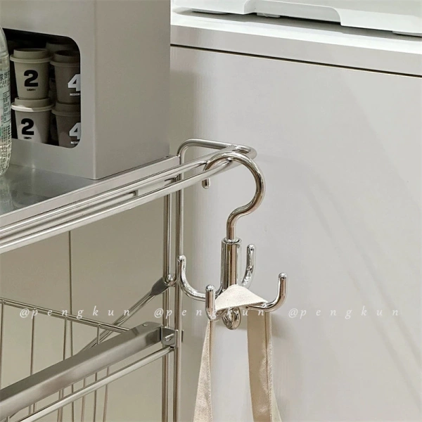 Sản phẩm Bốn Móng Vuốt Xoay Móc Treo Túi Mũ Thắt Lưng Bảo Quản Dụng Cụ Tiện Dụng Tủ Quần Áo Móc Treo Đa Năng Không Đục Lỗ được làm từ nhựa ABS màu bạc, kích thước 16 × 10 × 10 cm, trọng lượng khoảng 39 g. (Ảnh 4)
