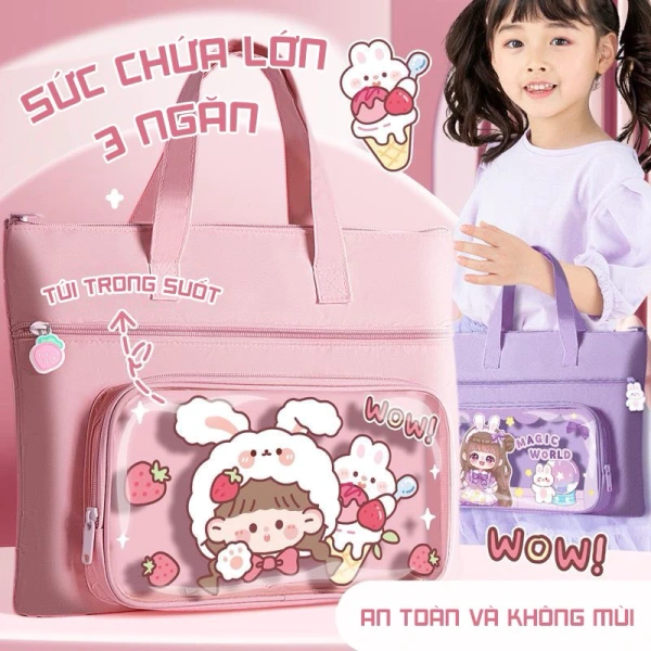 Hầu hết các cha mẹ đều muốn bé có một chiếc túi sách có màu sắc phù hợp với sở thích: màu hồng, tím hay xanh biển. (Ảnh 5) Hầu hết các cha mẹ đều muốn bé có một chiếc túi sách có màu sắc phù hợp với sở thích: màu hồng, tím hay xanh biển. (Ảnh 5)