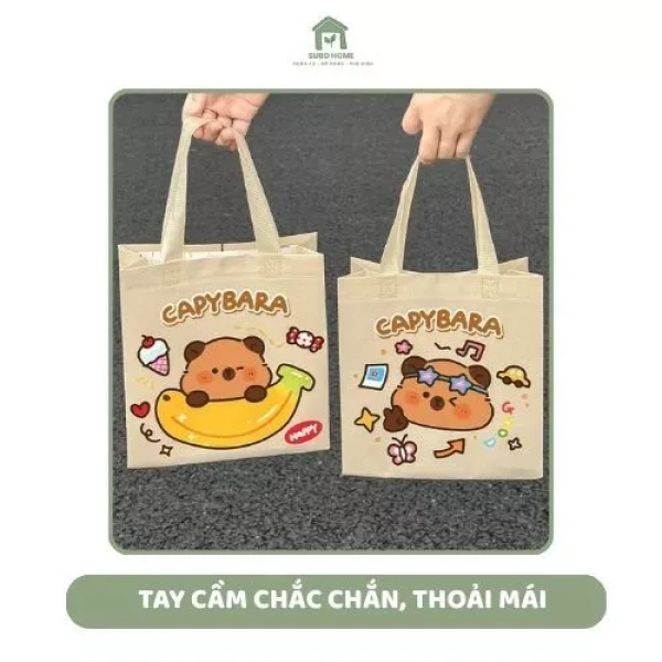 Túi tote vải canvas dễ thương làm quà sinh nhật trở nên gọn nhẹ, nhưng lại bất ngờ khi phải xếp đầy sách giáo khoa. - Ảnh 5