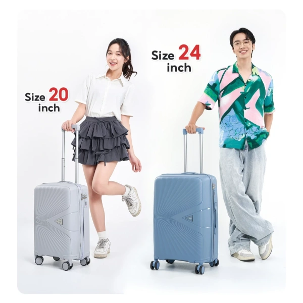 Vali kéo du lịch nhựa PP chống vỡ size 28‑20 inch bật mí những bất ngờ khi dùng làm xách tay và ký gửi - Ảnh 4 Vali kéo du lịch nhựa PP chống vỡ size 28‑20 inch bật mí những bất ngờ khi dùng làm xách tay và ký gửi - Ảnh 4