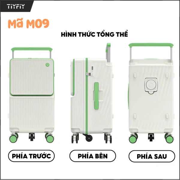 Những vali sử dụng nhựa ABS+PC cao cấp như Vali Kéo Thanh Kéo Mở Rộng TIYFIY M09 có ưu điểm là nhẹ và chịu va đập tốt, nhưng độ cứng của lớp vỏ ngoài có thể khiến ngăn phía trước ít linh hoạt hơn các loại vải dày. (Ảnh 2)