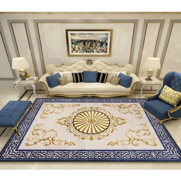 Vẻ sang trọng của thảm trải sàn 2 m x 3 m nhập khẩu trong phòng khách khiến việc bảo quản trở nên khó khăn hơn - Ảnh 4