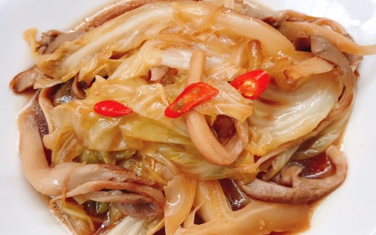 Bắp cải om tương miso