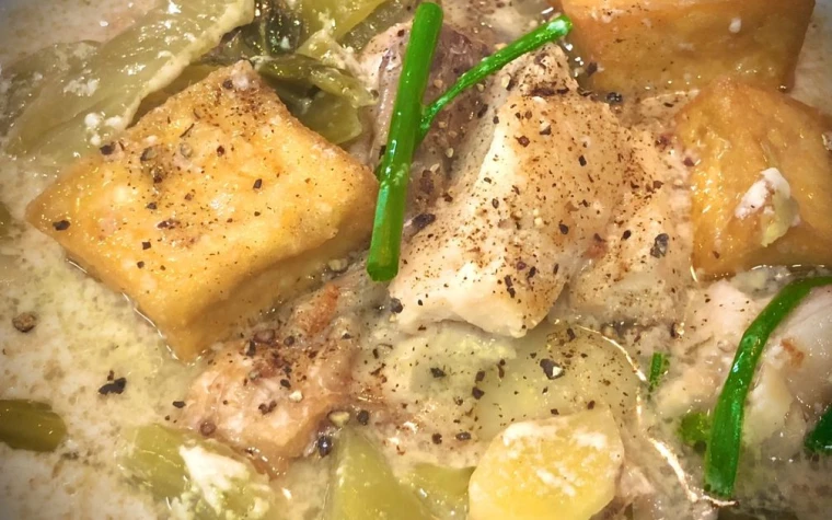 Canh Cá Dưa Cải Sữa Đậu Nành