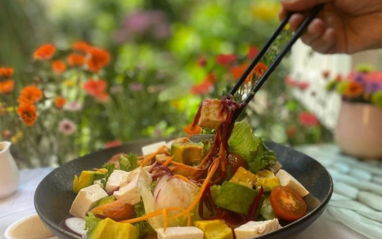 Salad sốt Miso gừng tươi mát