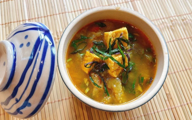 Cà tím om đậu và miso