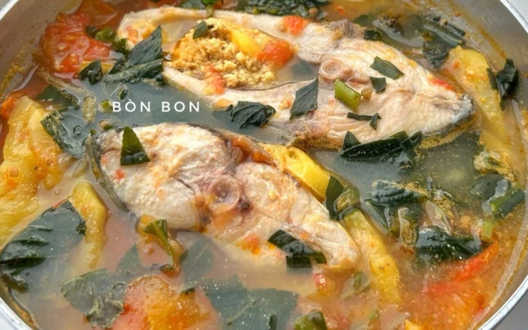 Canh Cá Hiếu Nấu Thơm Cà