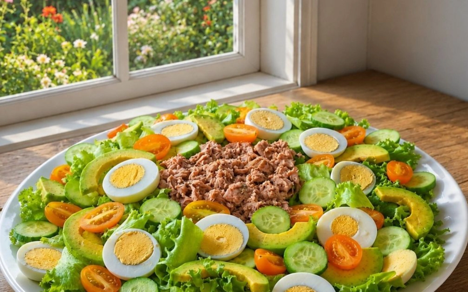 Salad cá ngừ hộp sốt dầu giấm