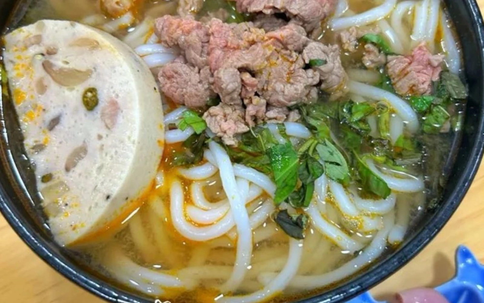 Bún Bò Tái Giò Heo Đơn Giản