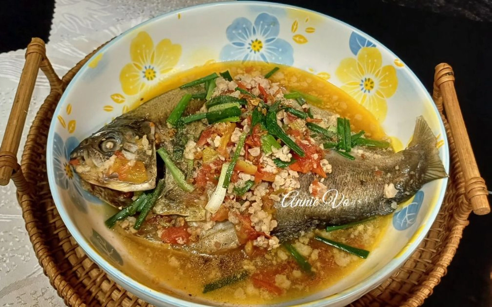 Cá chim sốt cà