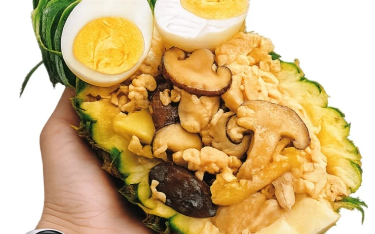 Ức gà rang dứa