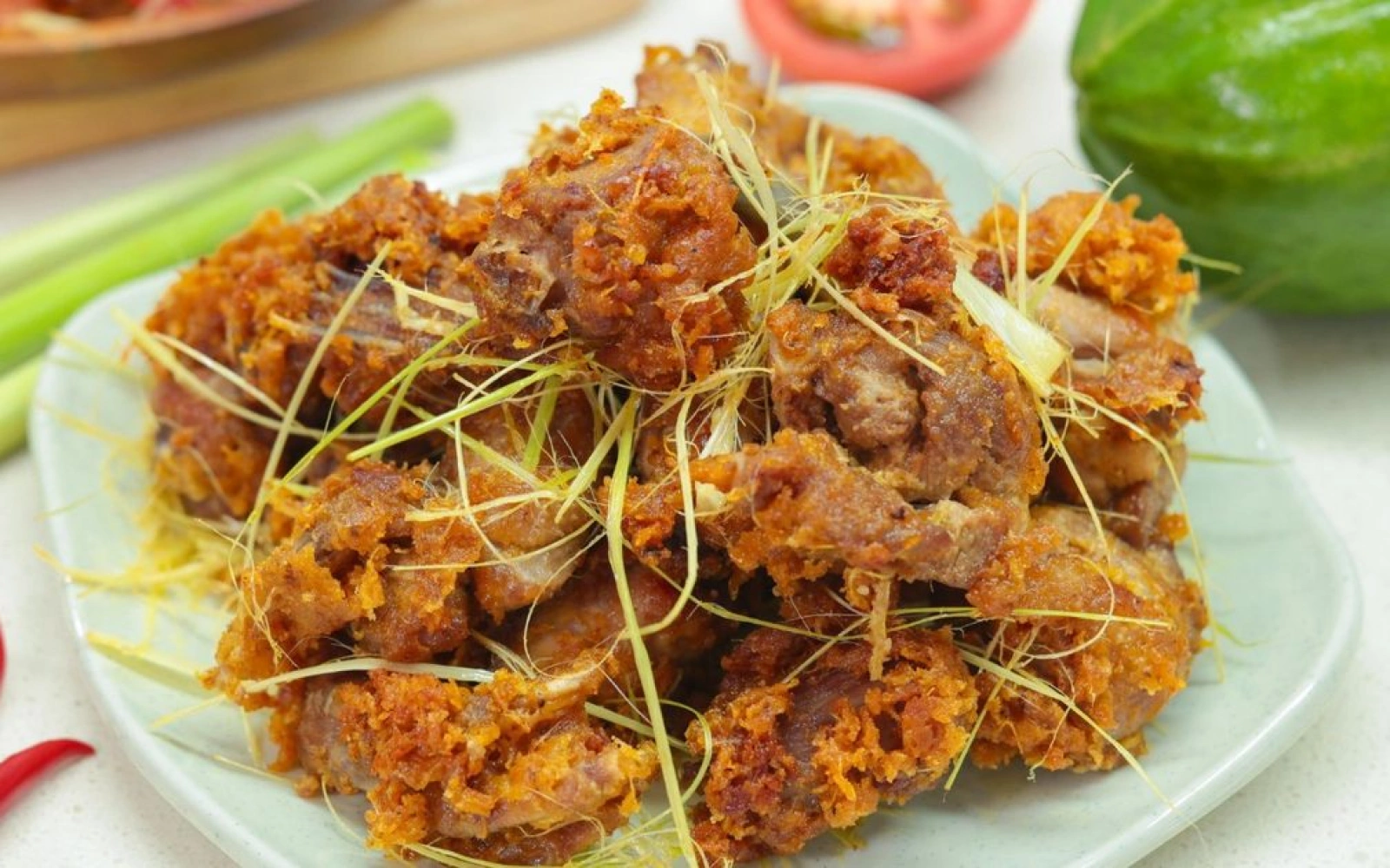 Vịt rang riềng sả